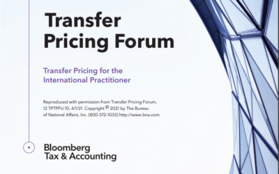 Bloomberg Transfer Pricing Forum. April 2021