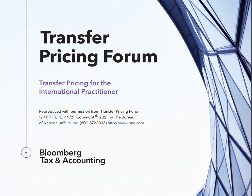 Bloomberg Transfer Pricing Forum. April 2021